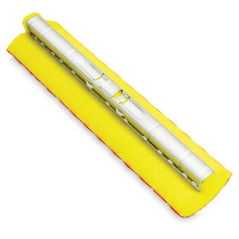 Libman Commercial 956 Roller Mop Refill, Synthetic, 12" Wide Sponge, Yellow and Red (Pack of 6)